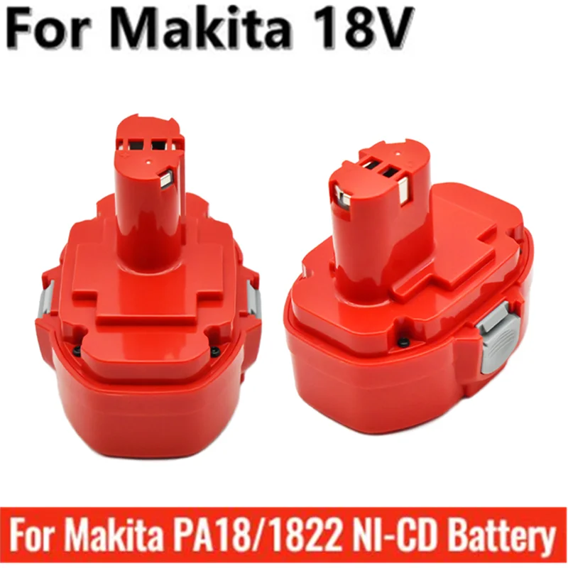 Перезаряжаемая батарея 18 в PA18, 4800 мАч 1834, подходит для Makita 1822182318341835192827822, pa185620two, 5036DA, ML1836347D