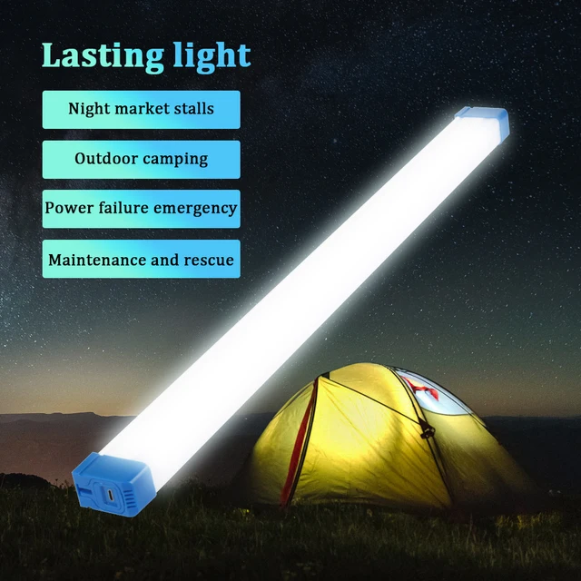 USB LED Tent Lamp Tube Home Power Failure Work Fill Light 3 Gears Long Strip Emergency Light Outdoor Lighting Portable Lantern 2
