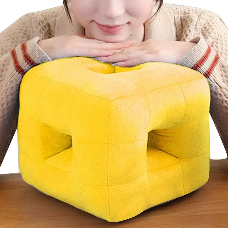 

Nap Pillow Cube Shape Sleeping Pillow Office Pillow For Supporting The Waist When Reading And Learning Napping Pillow Suitable