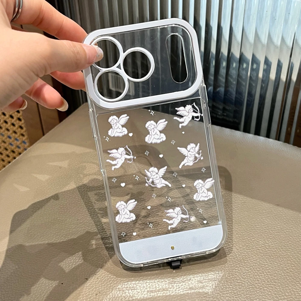 Фото 5-цветный светящийся чехол для телефона с вспышкой Lucky Angel для iPhone 16, 15, 13, 12, 11, 14 17 Pro Max Plus, противоударный чехол №4