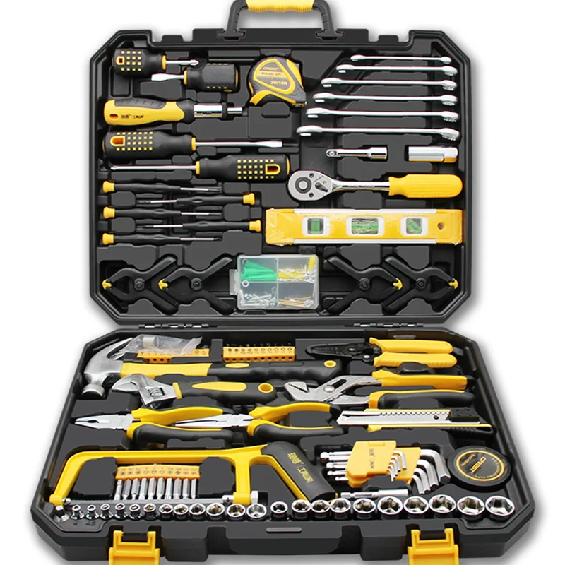 

168-piece combination set hybrid tool set hand tool set with storage box screwdriver / wrench car repair tools