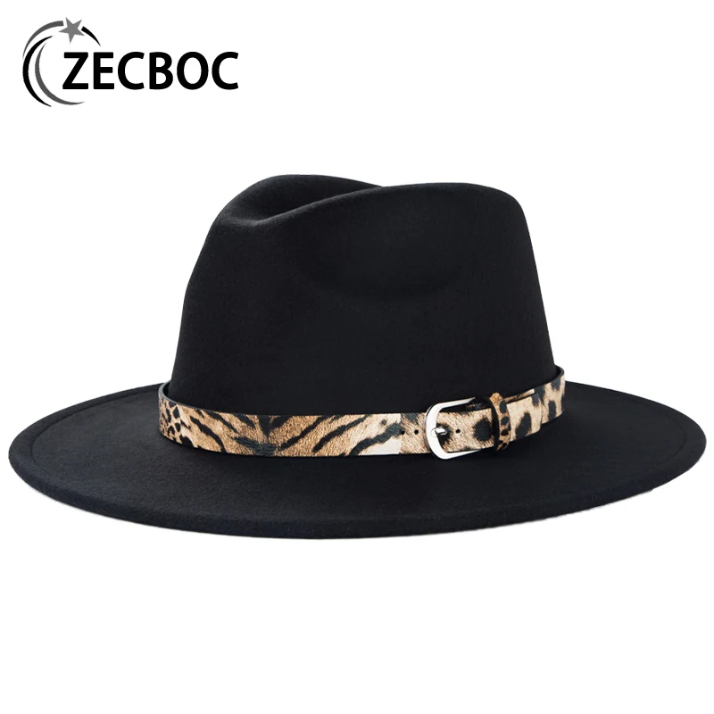Fedora Hats For Women Men Wide Brim 