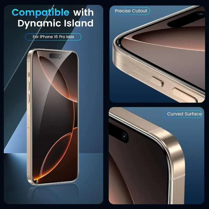 3 шт. закаленное стекло для iPhone 16 15 14 13 12 11 Pro Max Защитная пленка экрана IPhone 7 8 Plus SE XS XR