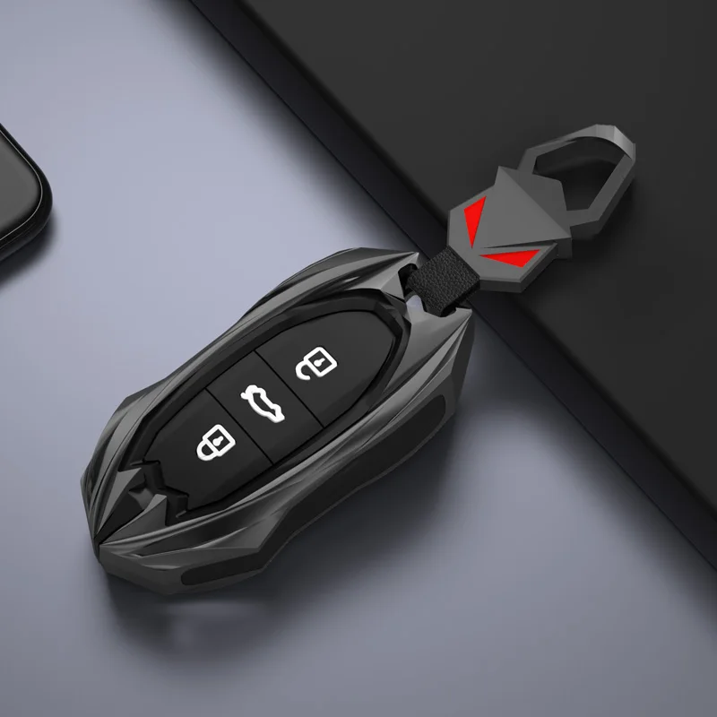 

Высококачественный новый автомобильный брелок для дистанционного ключа, чехол для SOL с 3 кнопками, корпус из цинкового сплава для автомобильного держателя, чехол для пульта дистанционного управления, брелок для стайлинга автомобиля