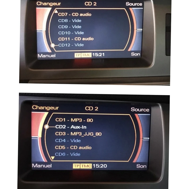 Внешний AUX аудио вход оптический волоконный декодер для A6 A6L A8 Q7 2005-2009 2G системы