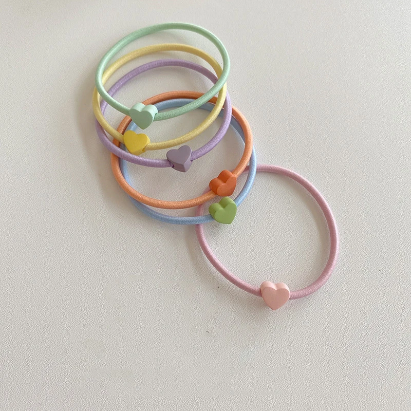 Ful Heart Elasticity Hair Ties Scrunchies For Women Girls Ponytail Holder Hair Rings Rope Accessories