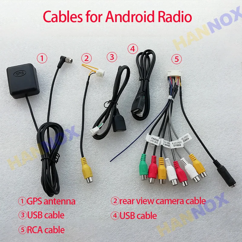 

Android Car Radio DVD Auto-radio Stereo Multimedia Cables Video-Cable Adapter RCA Output Harness Radio Converter 4G GPS Antenna
