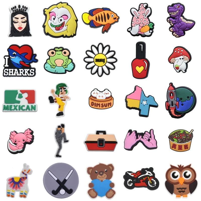 

Decorations for Crocs Wholesale Bulk Shoes Accessories Women Charm Packs Shoe Charms Gifts Set Jeans Men Para Pins Boy Girl Kids