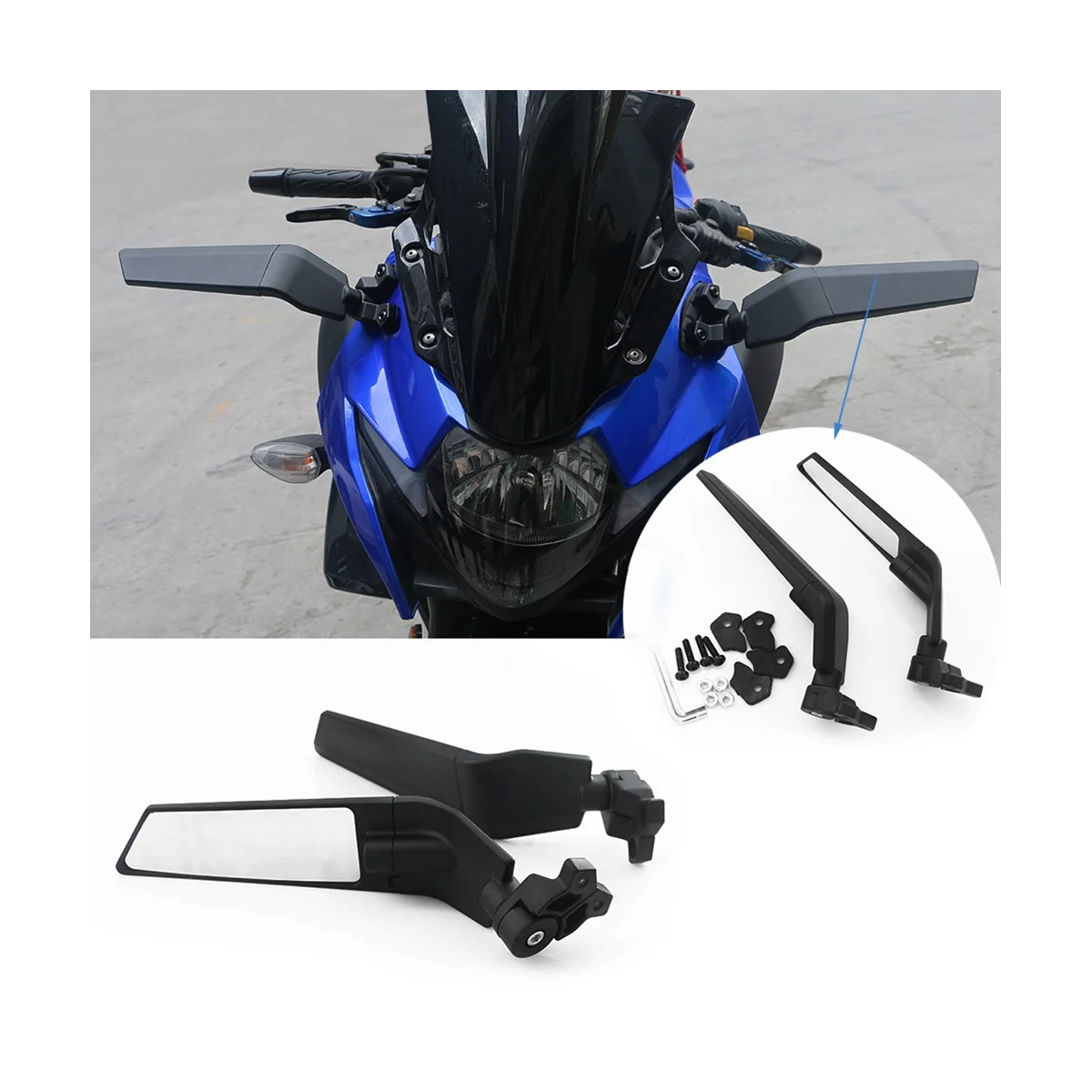 Аксессуары для мотоциклов Kawasaki Yamaha Honda Ducati Универсальный ветровой отражатель