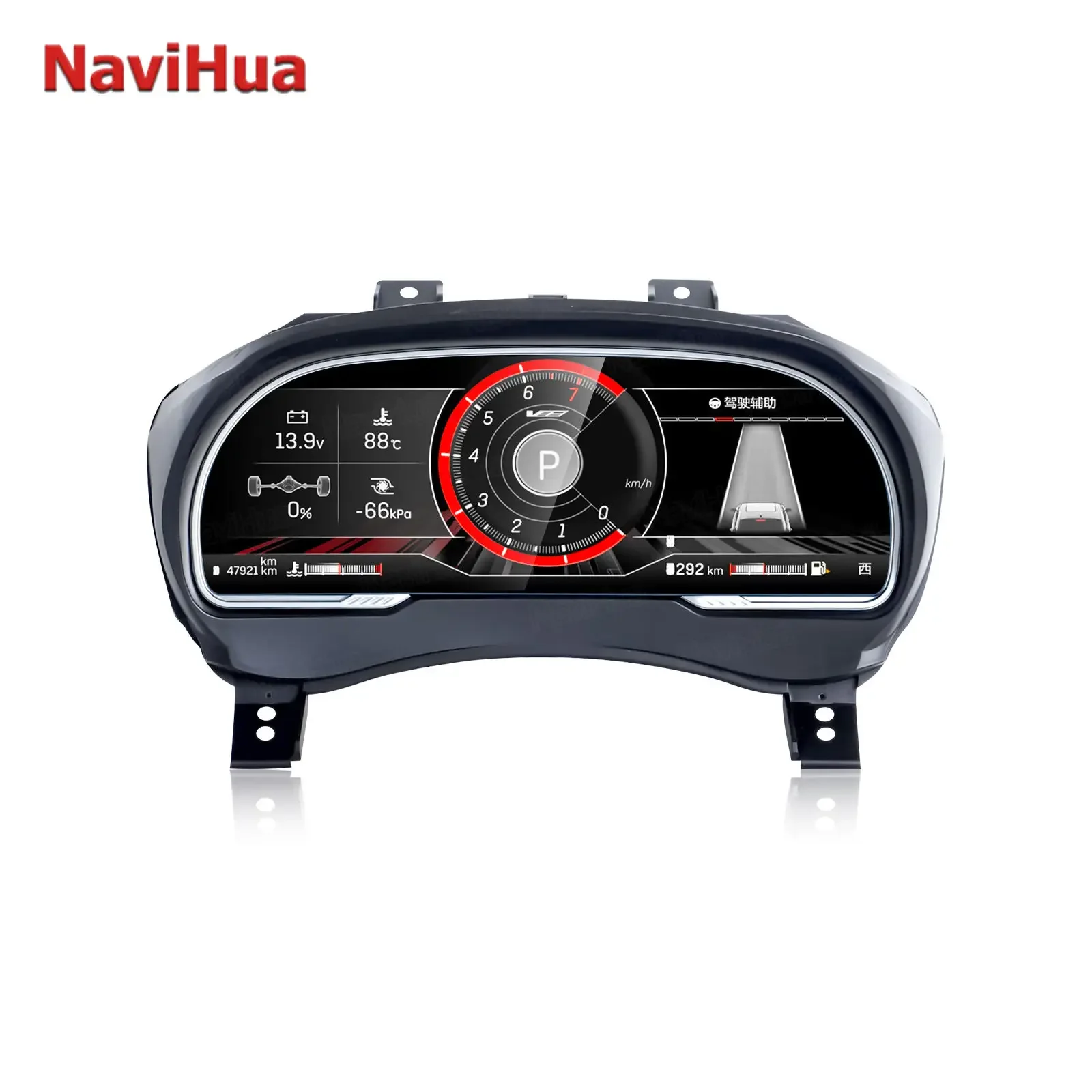 Фото NaviHua для Cadillac SRX CTS XTS ATS 2014 2015, виртуальный кабин, автомобильный цифровой кластерный инструмент, автоматический спидометр, тахометр, экран №3
