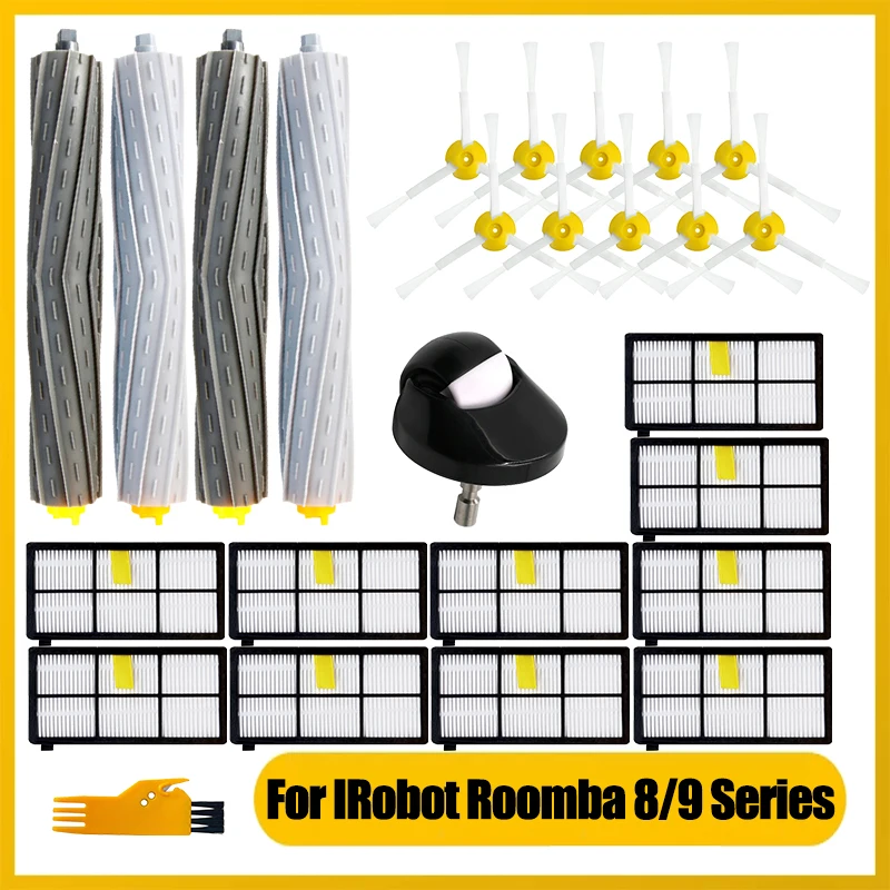 

Детали для пылесоса iRobot Roomba, Фильтры HEPA, основная и боковая щетки для iRobot Roomba 800, 900, 860, 870, 880, 890, 960, 970, 980, 990