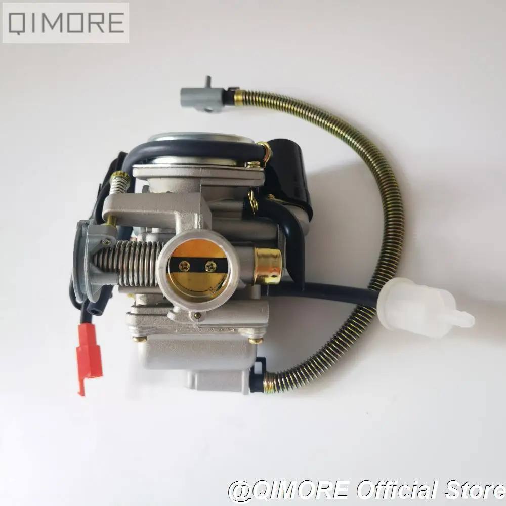 

24mm Carburetor PD24J with External Oil Drain Pipe for 4 stroke Scooter Moped ATV 152QMI 157QMJ 1P57QMJ GY6 125 GY6 150