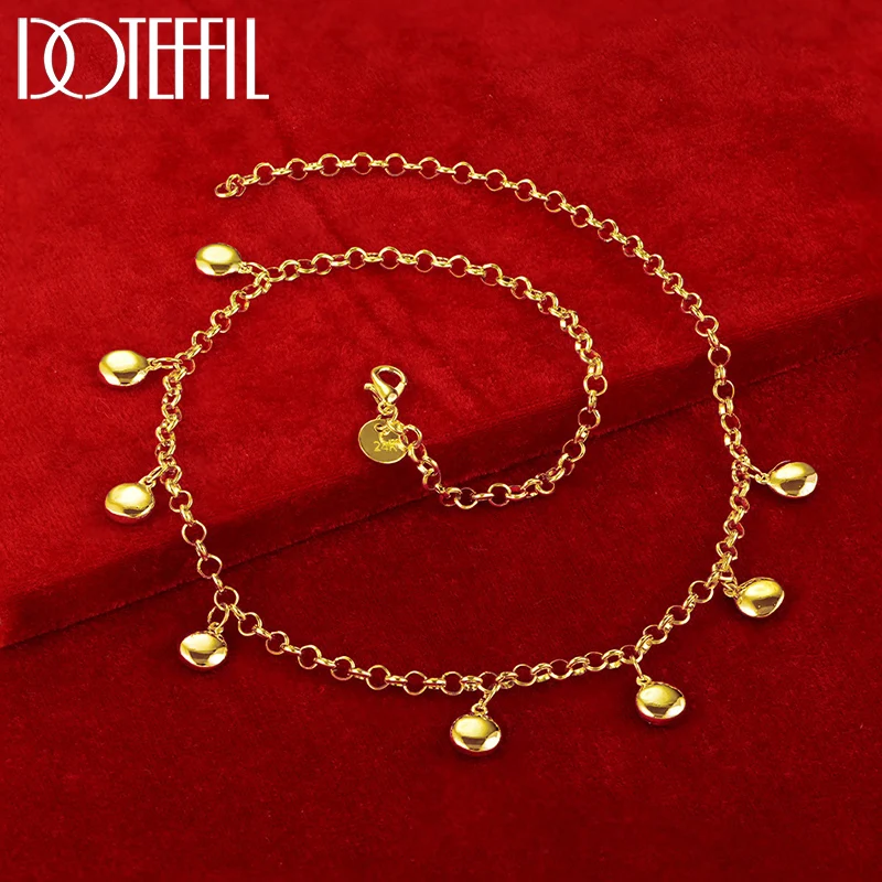 Ожерелье DOTEFFIL из серебра 925 пробы с круглыми звеньями