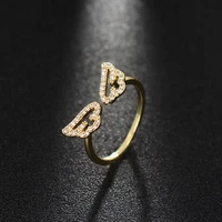 emmaya new arrival charming wings appearance adjustable ring female cool dress up fashion trend fascinating jewelry