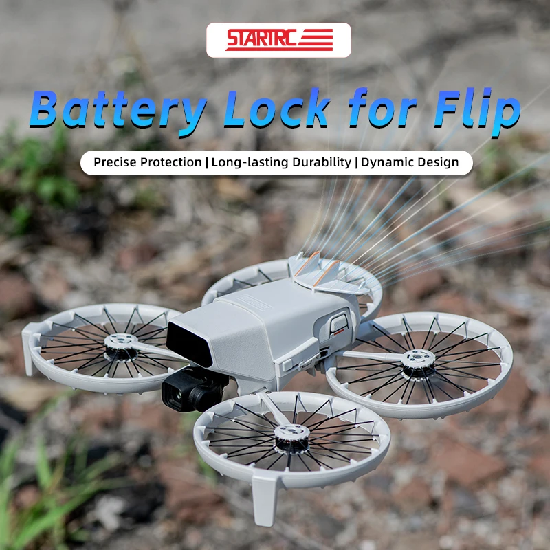 Фото STARTRC Защитная пряжка для аккумулятора для аксессуаров DJI FLIP Flight Tail Wing Drone Battery Защита от падения №1