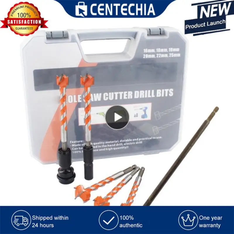 

Hex Wood Drill Bits Extended Thread Woodworking Hole Opener Hole Saw Cutter 16 18 19 20 22 25MM Woodworking Tool