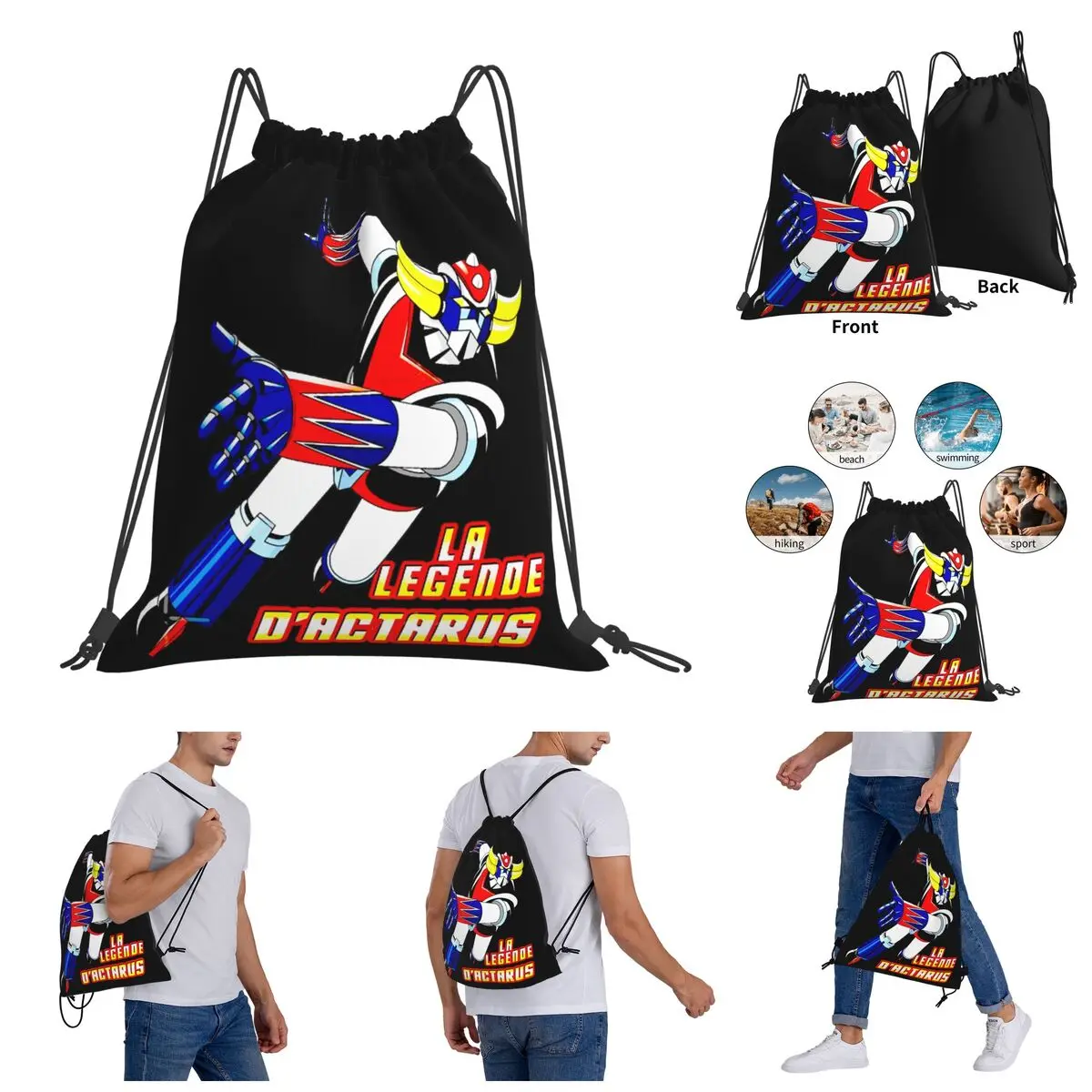 

Goldoraks (2) Drawstring Bags Gym Bag Graphic Cool Backpack Funny Novelty Infantry pack