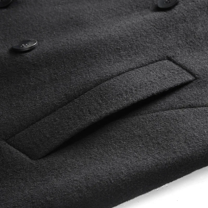 Шерстяные товары мужское пальто ручной работы осенне-зимний стиль шерстяная