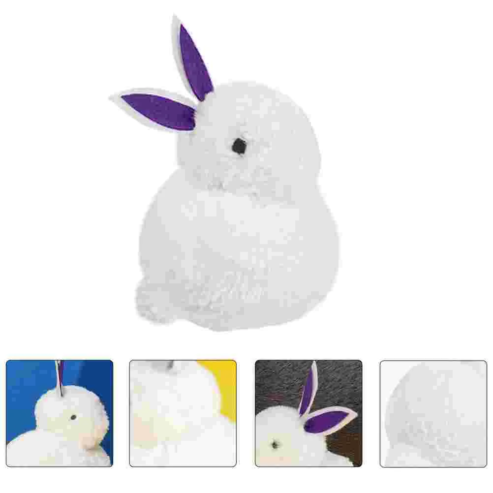 1pc Natural Plush Catnip Jade Rabbit Shape Interactive Catnip Cat