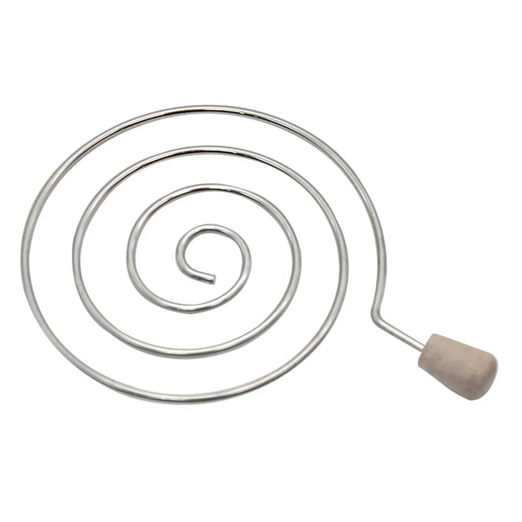 

Серебряный стальной держатель для древесного угля в форме спирали с металлической подставкой