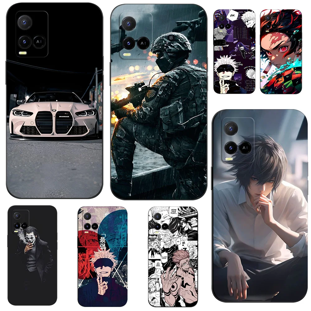 Женская задняя крышка для телефона Vivo T1X Y33S Y21 2021 Y21S Y21T Y21E Y21A Y21G Y33T