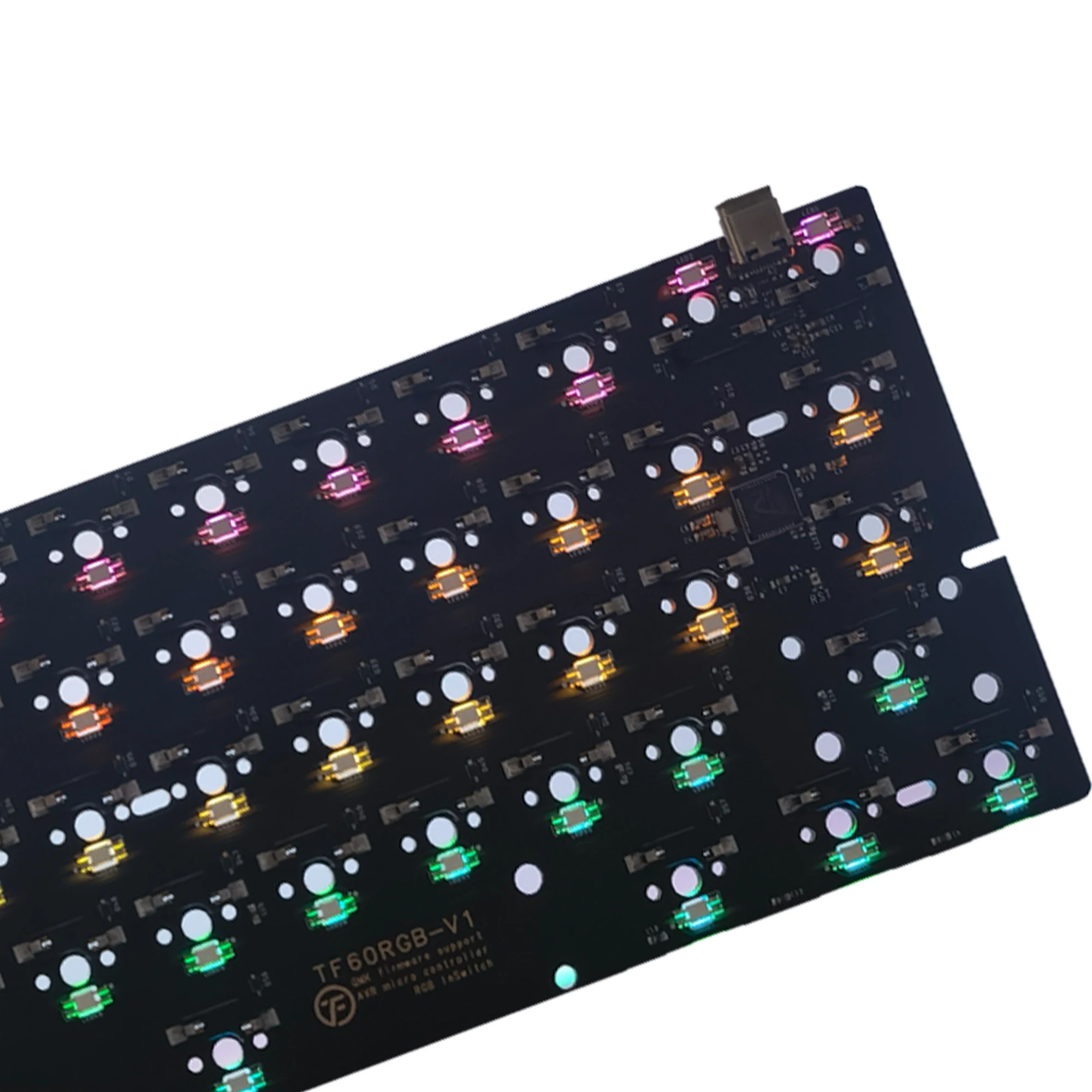 

Shenzhen Custom Made Prototype PCB Circuit Board Factory and RTS Keyboard PCB Hot Swap RGB keyboard pcb 60