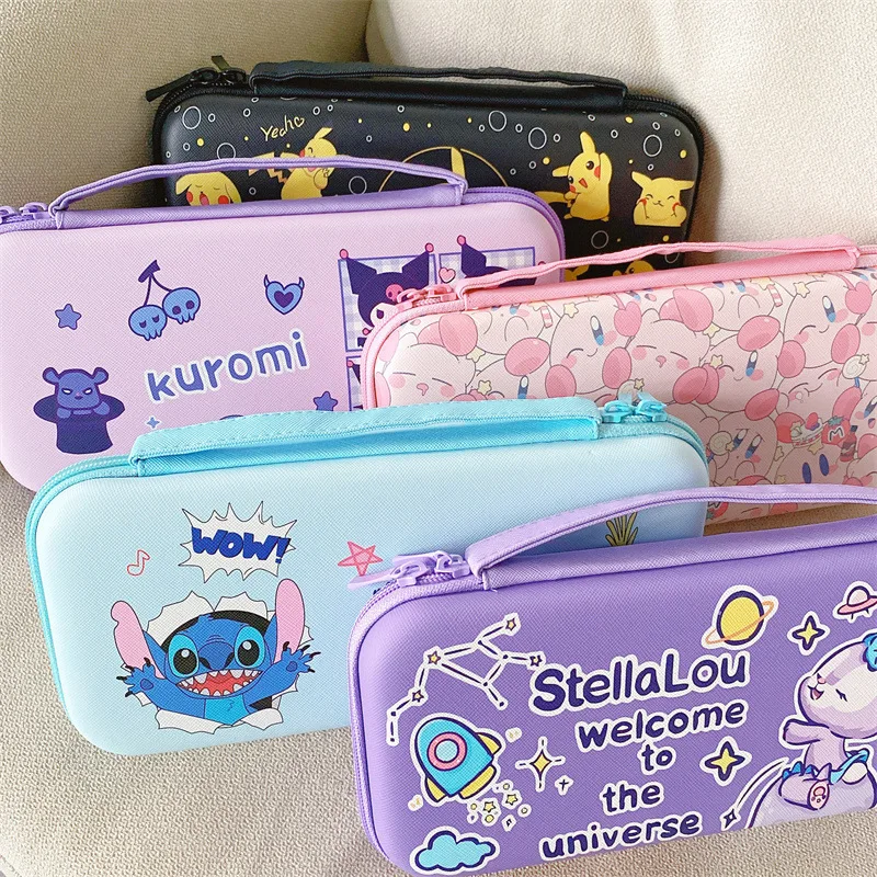 Сумка для хранения Pokemon Pikachu Hello Kitty Kuromi Nintendo Switch/OLED защитный чехол консоли NS/OLED