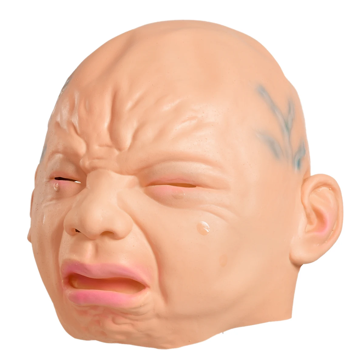 Новая латексная Маскарадная маска Cry Baby на всю голову для Хэллоуина