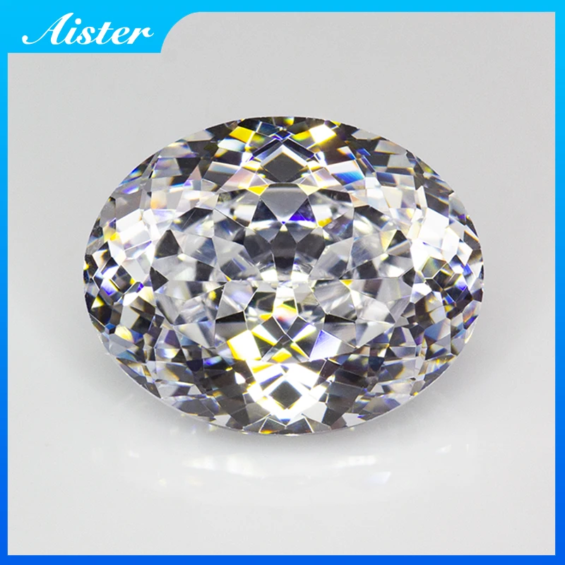 Овальный кубик циркона CZ 4K