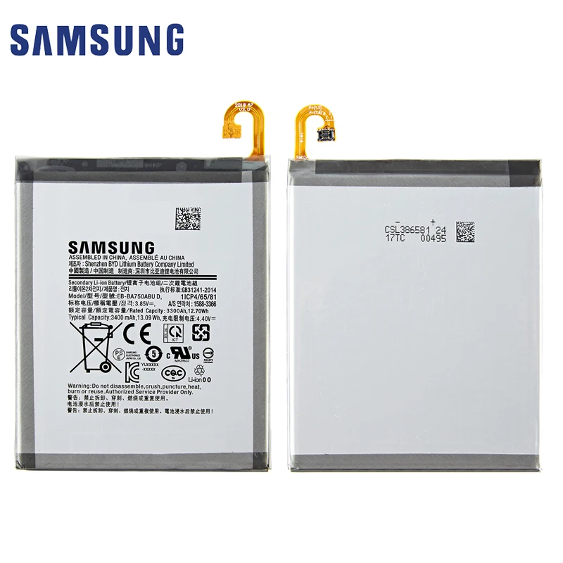 original samsung galaxy a7 2018 phone battery eb ba750abu 3400mah for samsung galaxy a7 2018 sm a730x a730x sm a750ffree tools free global shipping