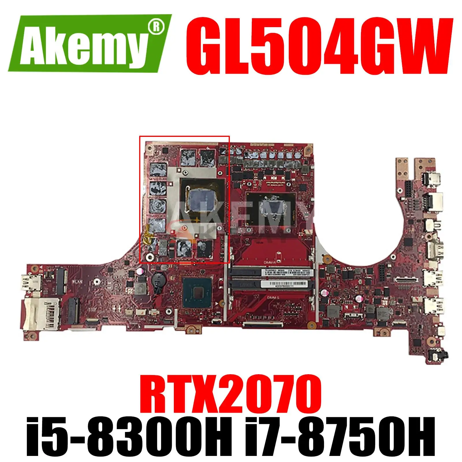 

Exchange!!!ROG GL504GW W/ RTX2070 GPU i5-8300H i7-8750H CPU Motherboard for ASUS ROG GL504 GL504GW GL504G Laptop Motherboard