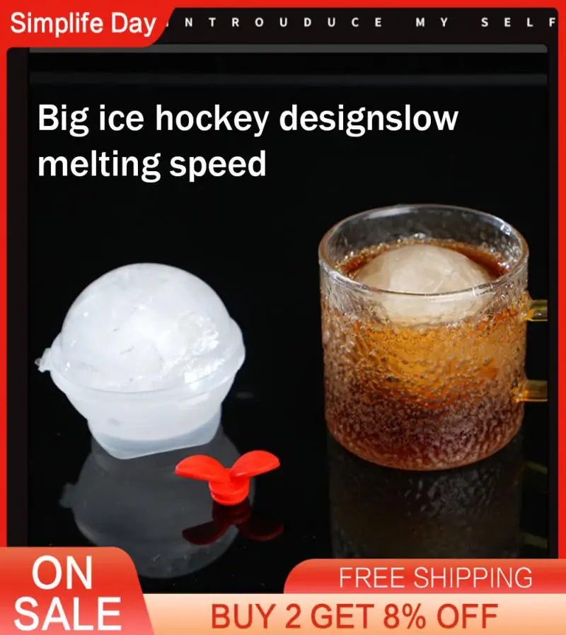 

Kitchen Ice Mold Tools Single Hole Ice Box Whiskey Round Ice Hockey Mold Ice Tray Mold Ice Maker Ice Hockey Mold