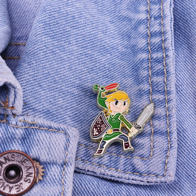 Эмалированная заколка Zelda ужасная судьба идеальный аксессуар для кино