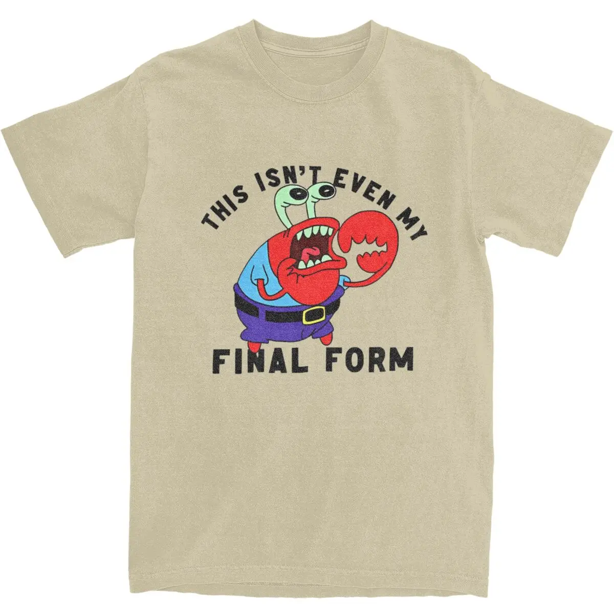Винтажная футболка из губки Боба хлопковые футболки Mr Krabs Is Not Even My Final Form модная