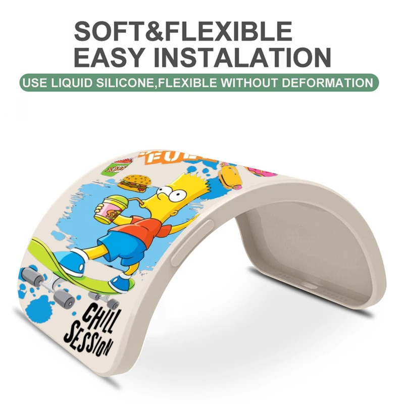 Мультяшные Симпсоны для Huawei P50 P40 P30 P20 PRO LITE P Smart Z S 2021 чехол телефона жидкий