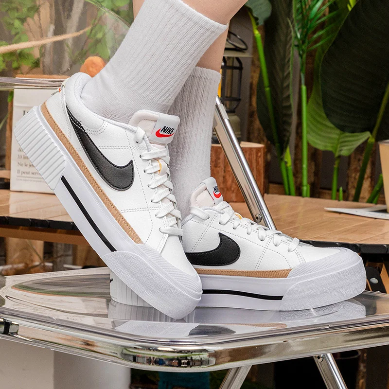 NIKE COURT LEGACY LIFT Женская спортивная обувь Повседневная на толстой подошве