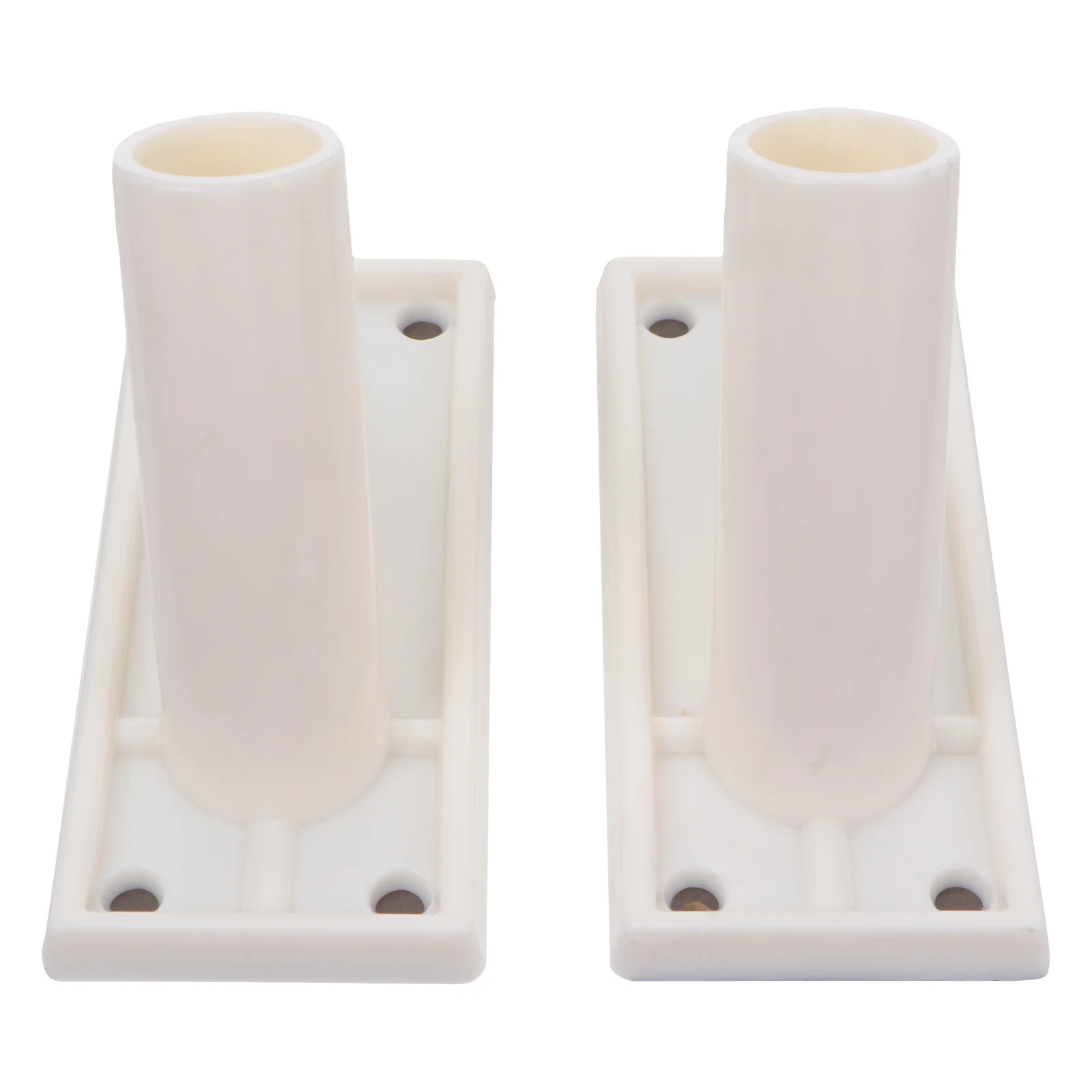 

2 Pcs Flag Pole Bracket Metal Flagpole Base Display Stand Adhesive Plastic Wall