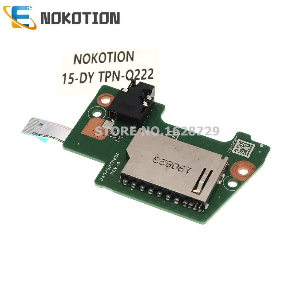 NOKOTION DA0P5DTH8B0 For HP 15-EF 15S-EQ 15-DY 15S-FQ 15S-FQ TPN-Q222 Laptop Audio Jack SD Card Reader Board with cable