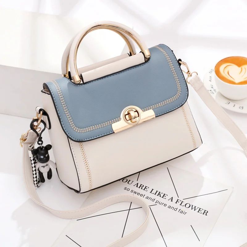 2022 autumn new fashion embroidery lace handbag trend color matching Single women Shoulder bags Messenger designer