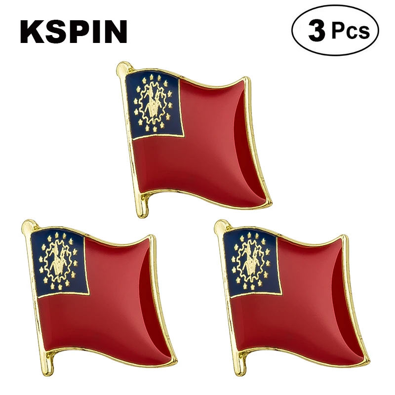 

Myanmar Lapel Pin Brooches Pins Flag badge Brooch Badges