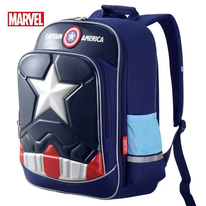 Disney Schoolbag Primary School Ultralight Boys 6-12 Years Old Boys Captain America Children's Backpack