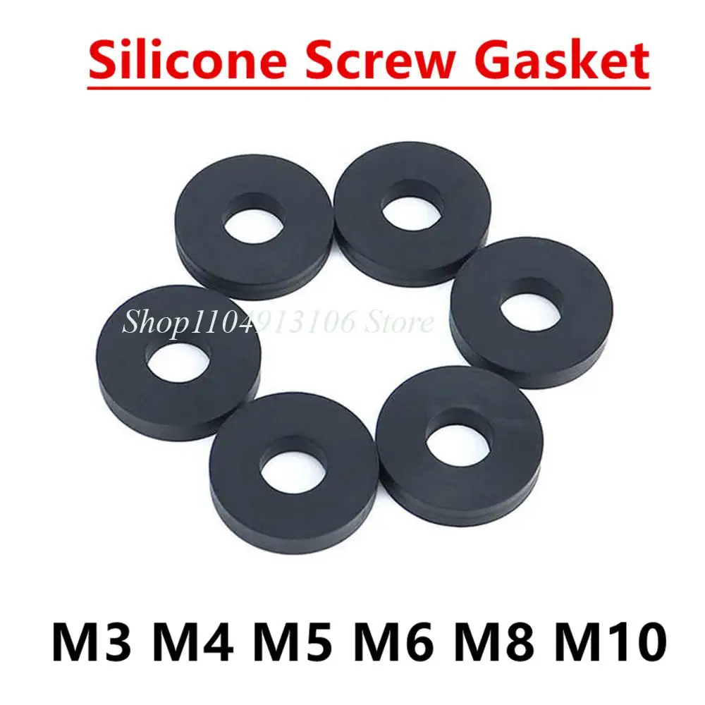 

Черные силиконовые шайбы для винтов M3-M10 1-4 мм