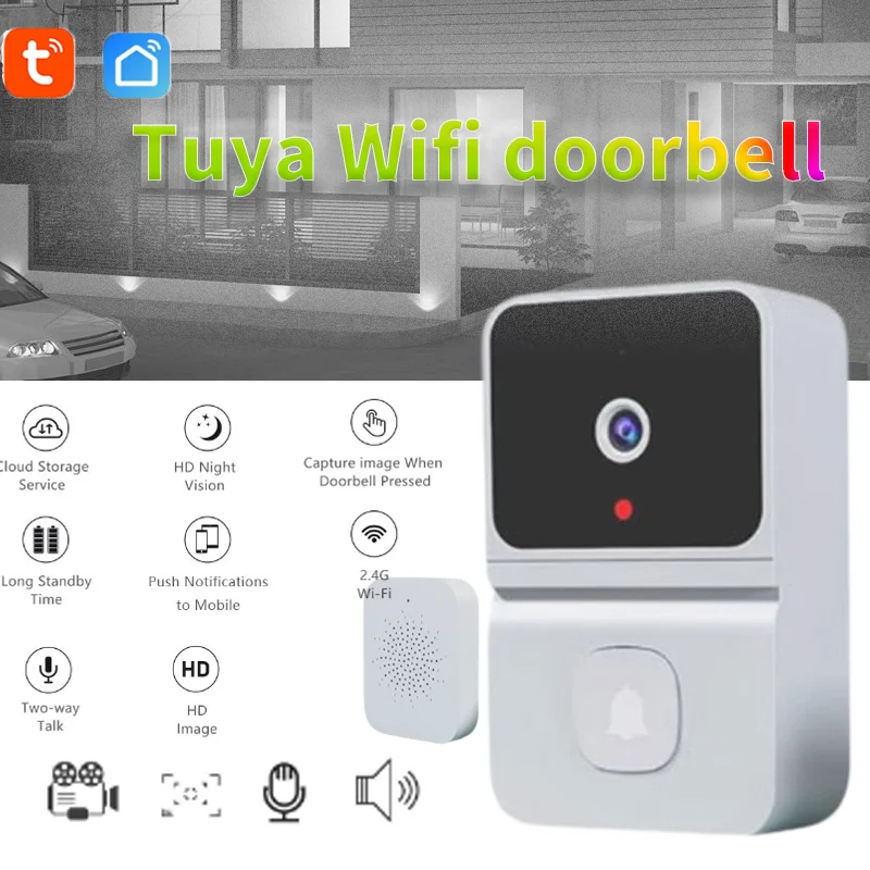 

Дверной звонок Wi-Fi с инфракрасной сигнализацией и камерой ночного видения