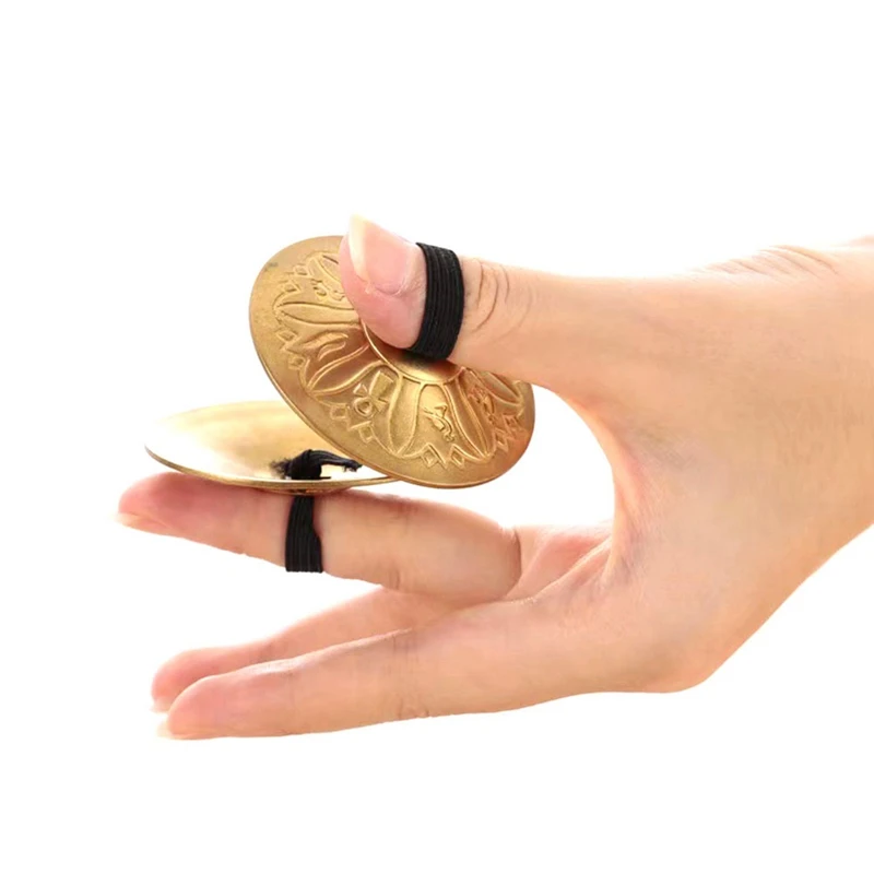 Пальцевые тарелки ручные для танца живота Zills с резинкой ударный музыкальный