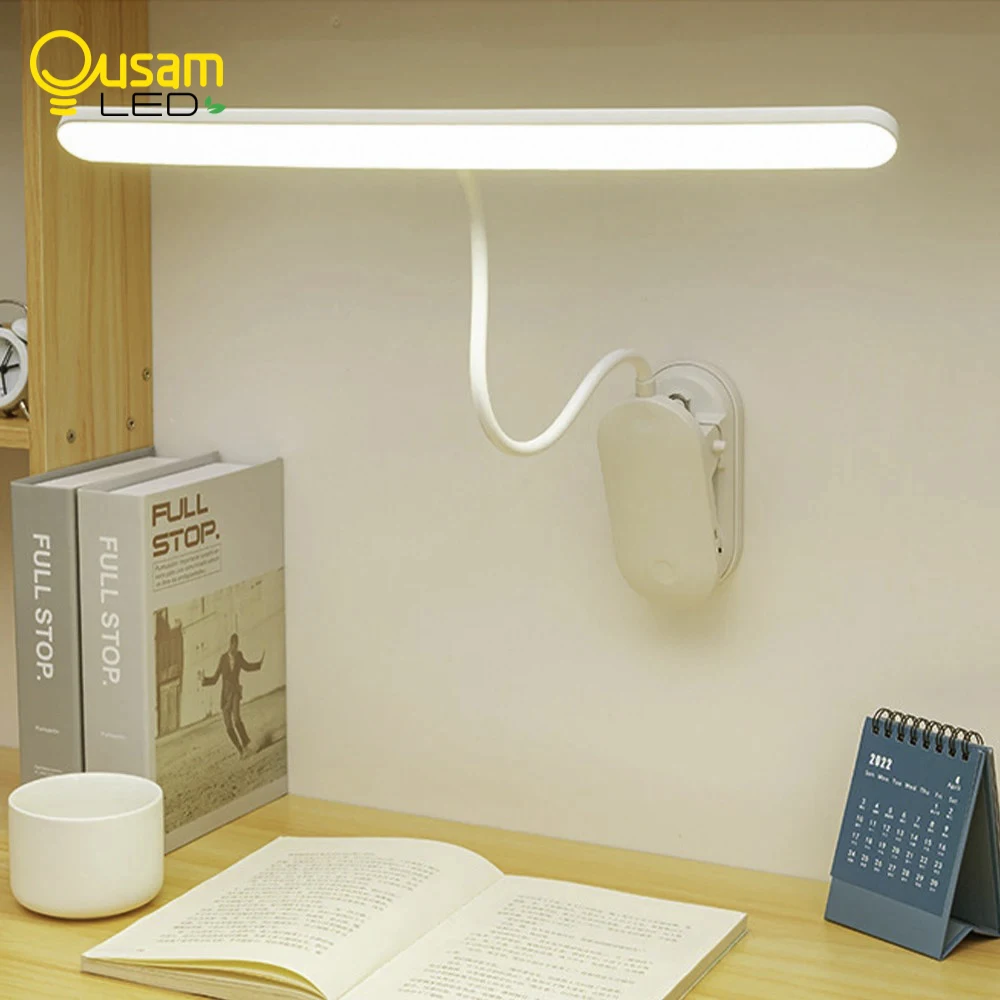 Настольная лампа с зажимом светодиодный светильник для защиты глаз настольная