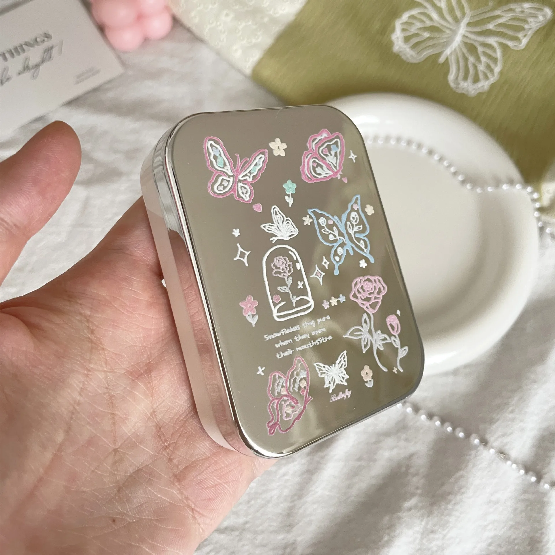 Ins портативный контейнер для контактных линз спутник ученический хранения