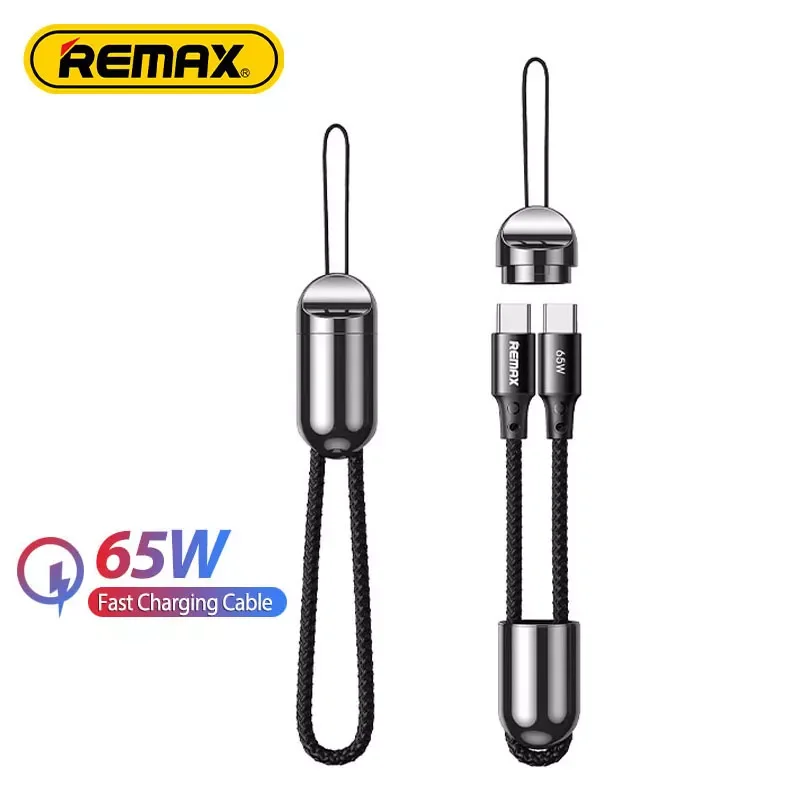 

Remax 65W USB Type C To Type C Lightning For Iphone Xiaomi Poco X3 M3 Samsung For Macbook Ipad Phone Charging Data Cables RC-140