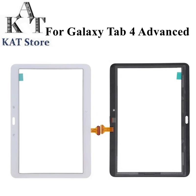 Piezas de repuesto para Samsung Galaxy Tab 4 Advanced T536, digitalizador de pantalla táctil, Panel de cristal frontal, 10,1