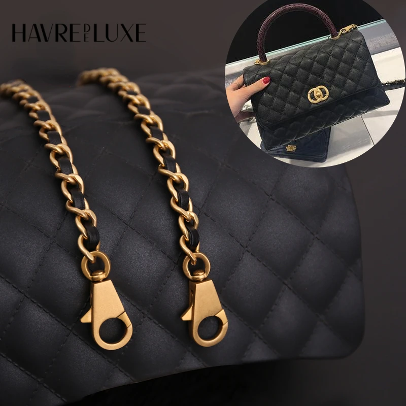 

Ручная сумка Chan Coco ручной работы подходит для медной цепи со стальной пряжкой цепочка аксессуар сумка ремешок на плечо Одиночная покупка