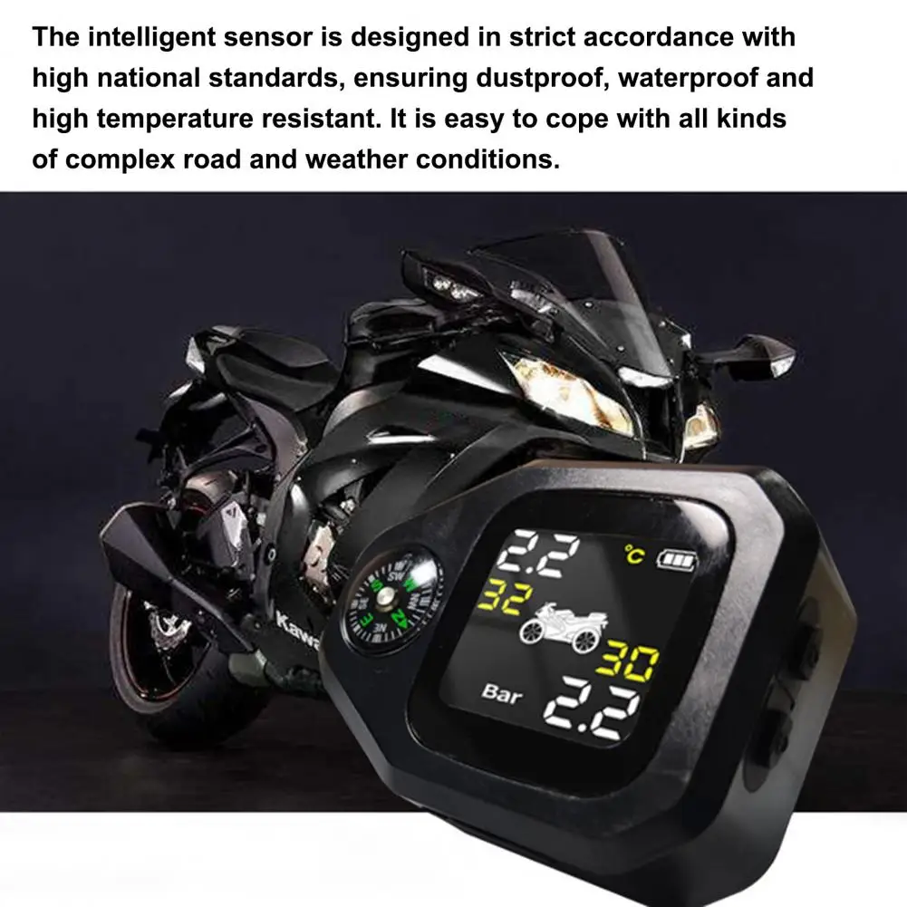 

Датчик давления в шинах, устойчивый к высоким температурам, TPMS, водонепроницаемая мотоциклетная система мониторинга давления в шинах